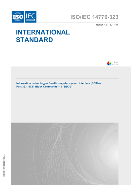 ISO/IEC 14776-326-2015 信息技术--小型计算机系统接口(SCSI)--第236部分：简约块命令(RBC) Information technology - Small computer system interface (SCSI) - Part 326: Reduced block commands (RBC)