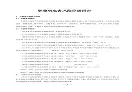 职业病危害风险分级报告docx