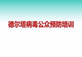 德尔塔病毒公众预防培训（31页）pptx