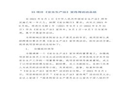 项目《安全生产