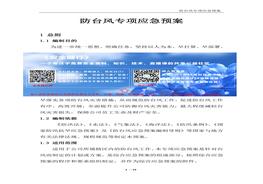 防台风专项应急预案doc