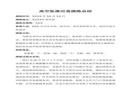 高空坠落应急演练总