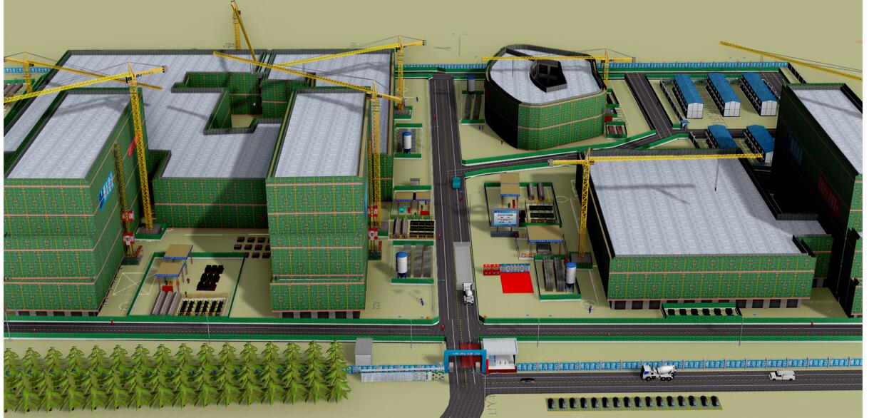 最新版广联达三维场地布置学习样板，可编辑