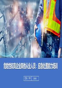 危险性较高企业其他从业人员：应急处置能力培训丨63页pptx