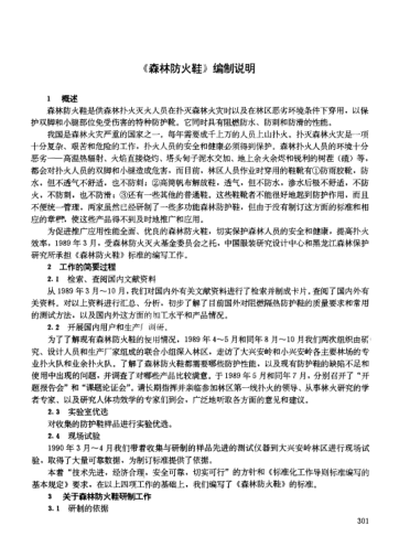 LD 60-1994(编制说明)森林防火鞋(编制说明)