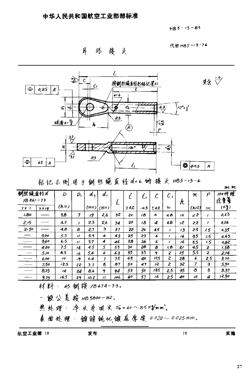 HB 5-13-1983耳环接头