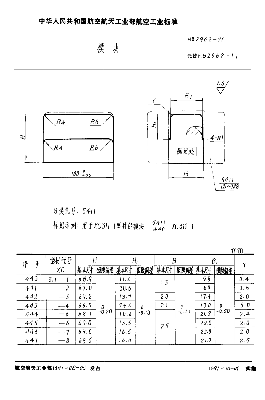 HB 2962-1991模块