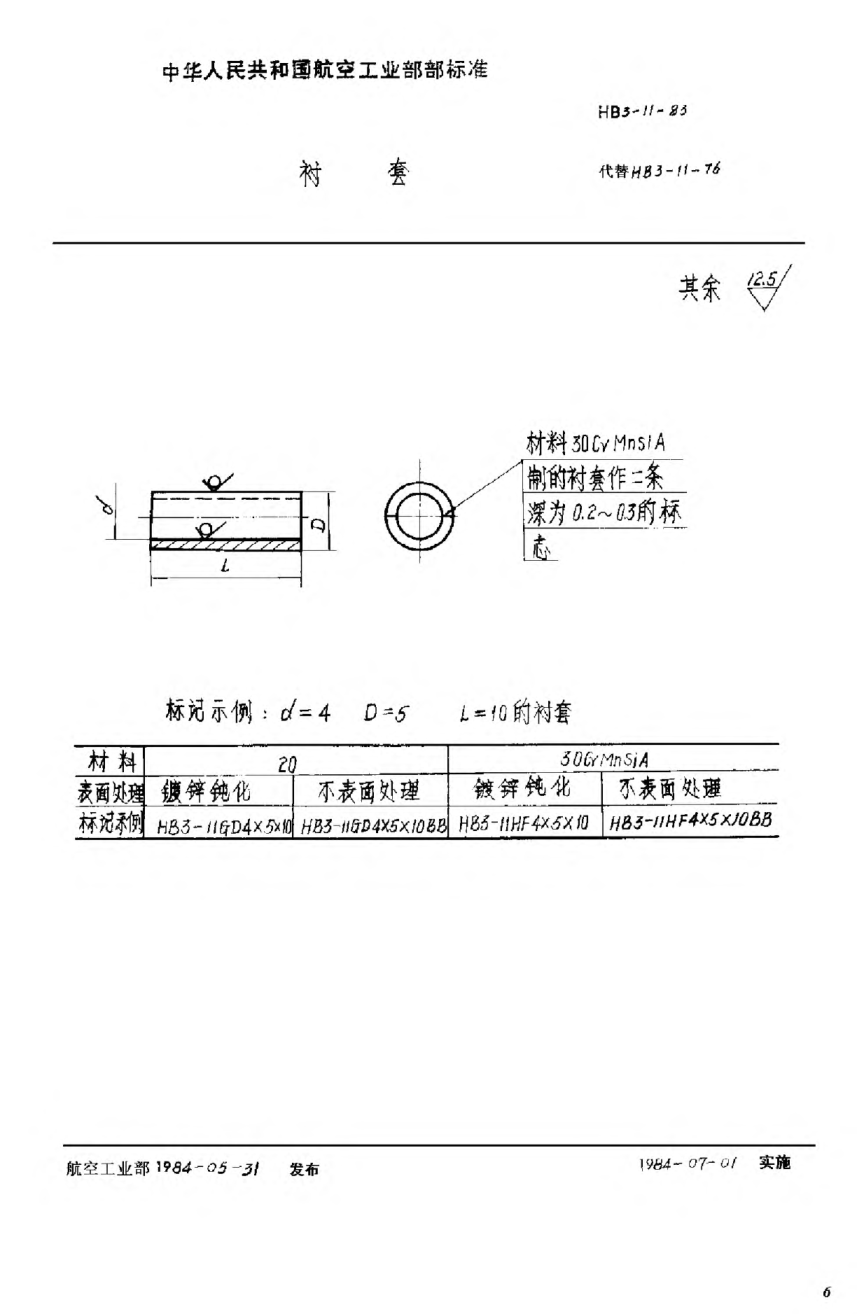 HB 3-11-1983衬套