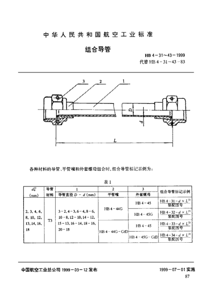 HB 4-39-1999组合导管