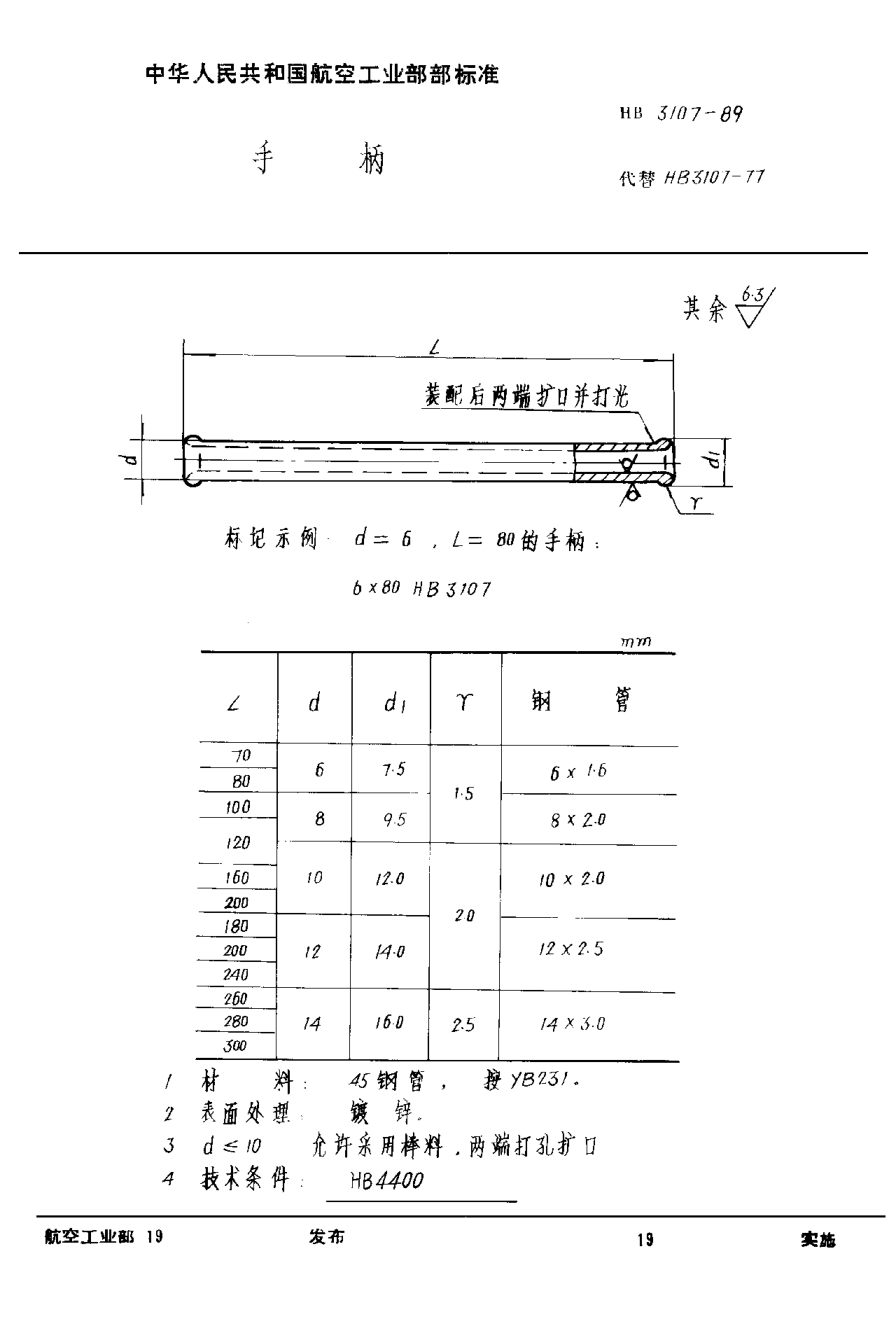 HB 3107-1989手柄