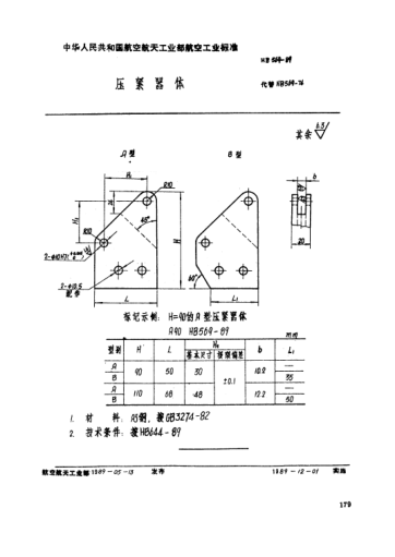 HB 569-1989压紧器体