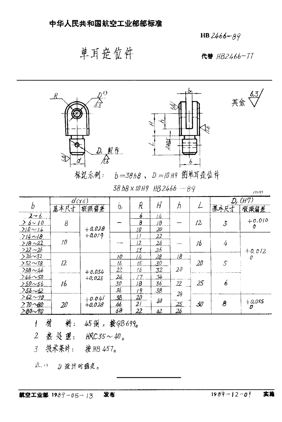 HB 2466-1989单耳定位件