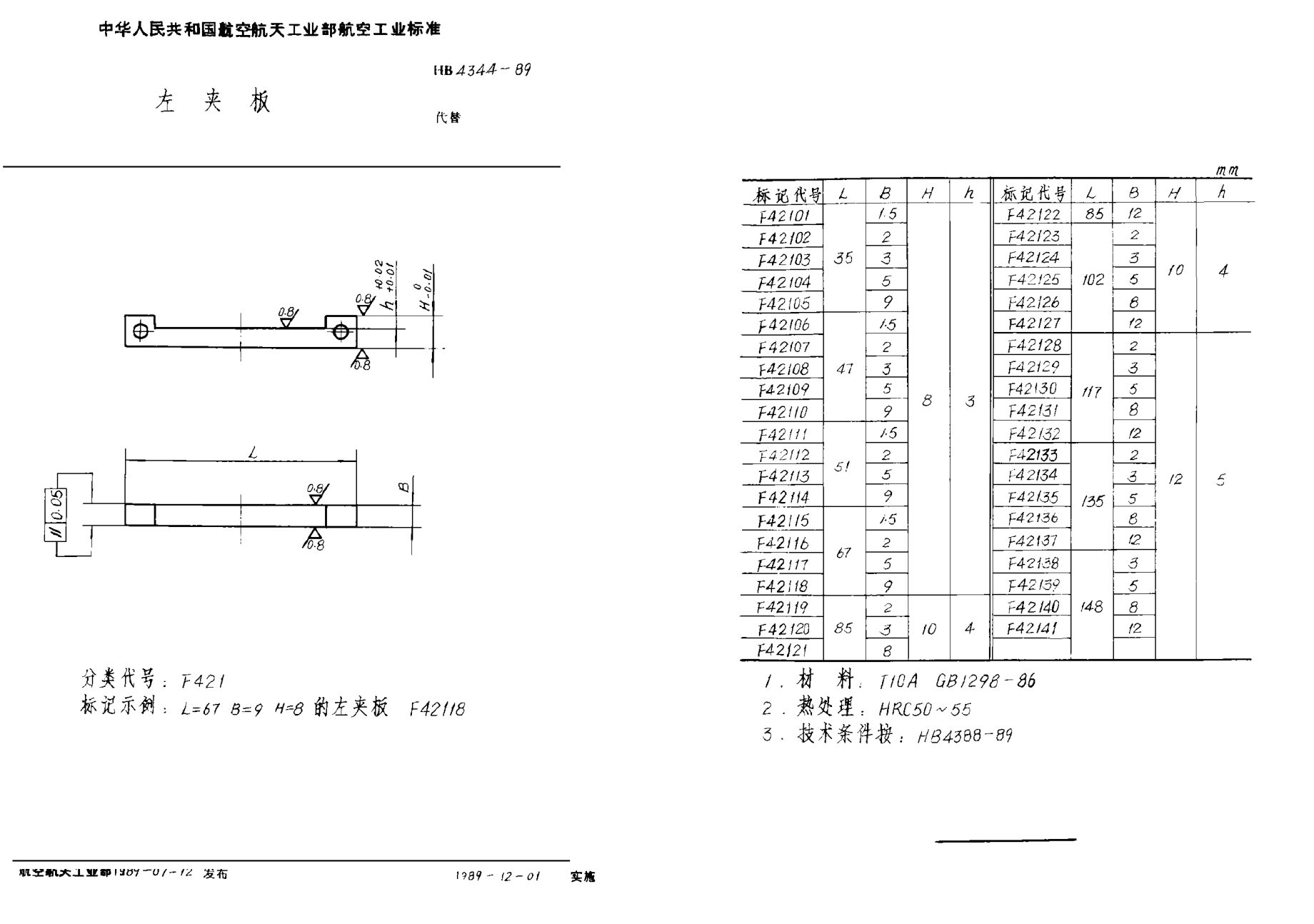 HB 4344-1989左夹板