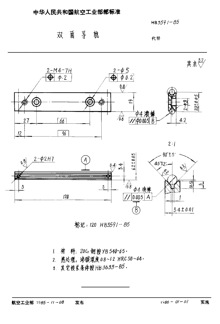 HB 3591-1985双面导轨
