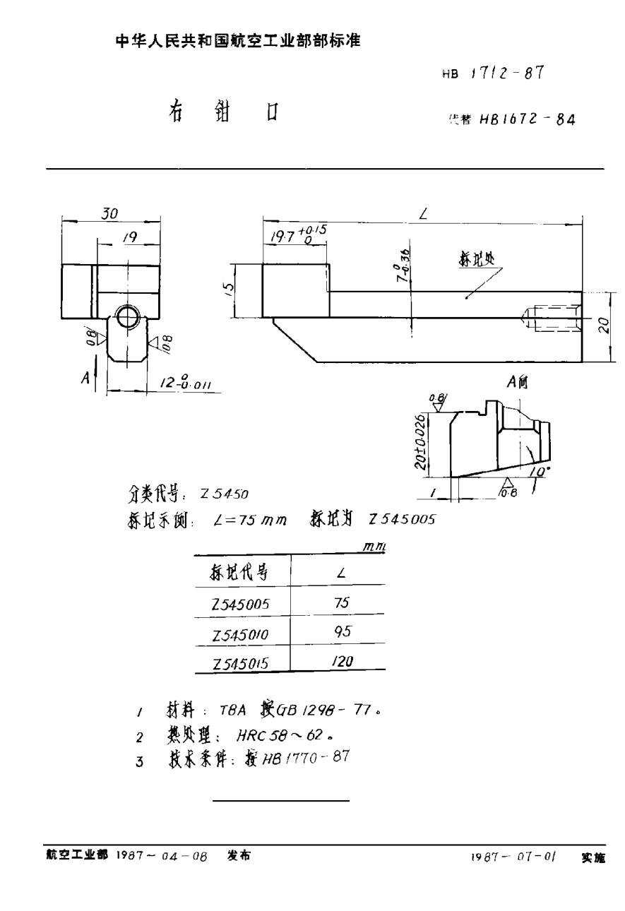 HB 1712-1987右钳口
