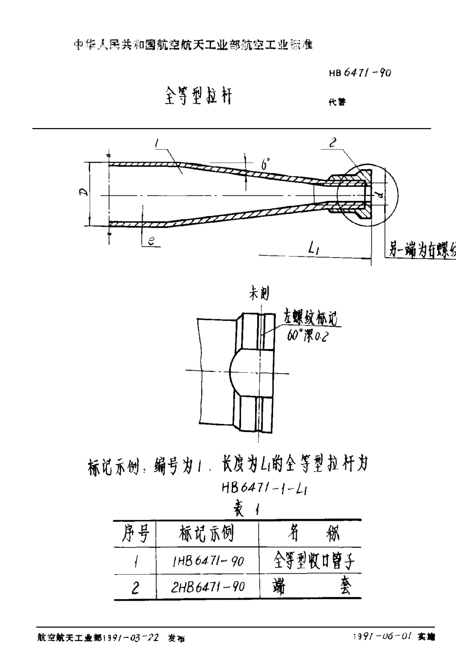 HB 6471-1990全等型拉杆