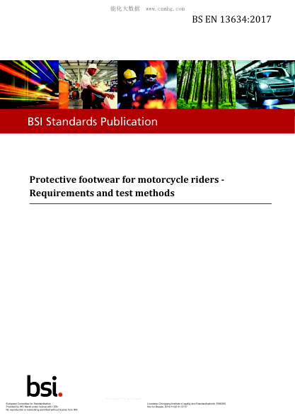 EN 13634-2017  Protective footwear for motorcycle riders. Requirements and test methods