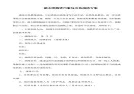 钢水喷溅烫伤事故应急演练方案（6页）docx