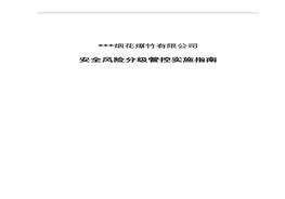 烟花爆竹有限责任公司安全风险分级管控实施指南doc