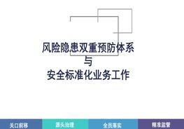 风险隐患双重预防体系与安全raybet雷电竞电竞app下载地址化业务工作pptx