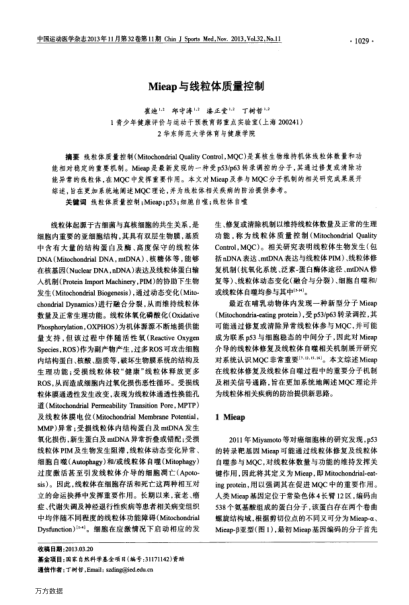 Mieap与线粒体质量控制