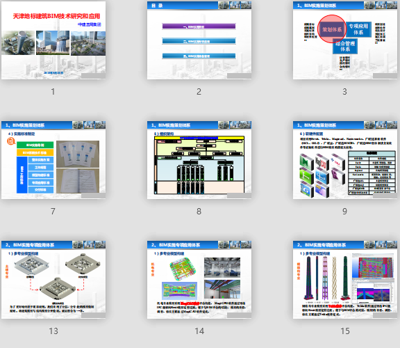 中建三局天津地标建筑项目BIM应用汇报