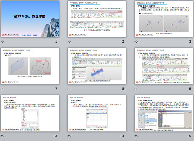 央企Revit培训课件 第17章 族、概念体量