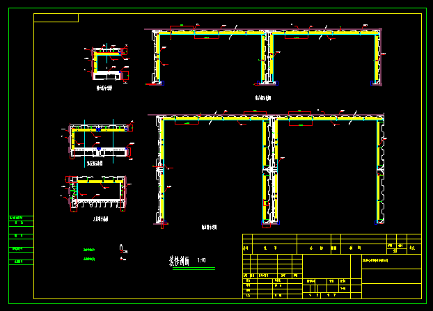 杭州某商业中心步行街集装箱式商铺建筑设计施工图.dwg