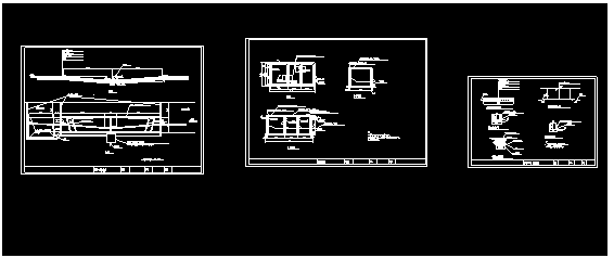 某工程洗车槽、化粪池等CAD施工设计图