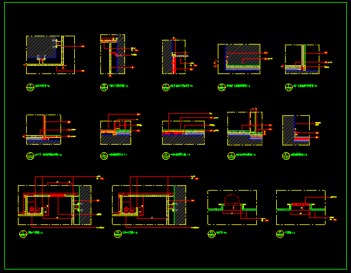 设计院raybet雷电竞电竞app下载地址图集CAD版-墙面石材节点
